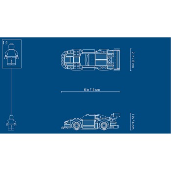 Lego set Speed Champions Porsche 911 Turbo 3.0 LE75888-1